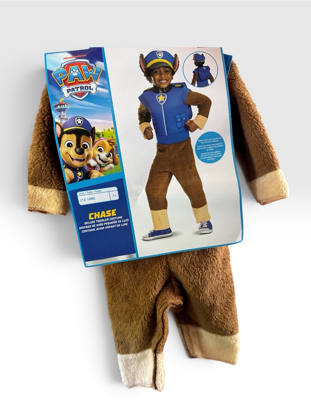 Paw Patrol Chase Plush Kids Costume Size- 12-8M